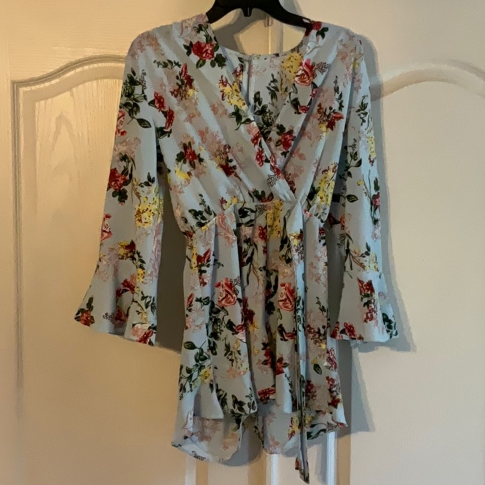 Floral print romper